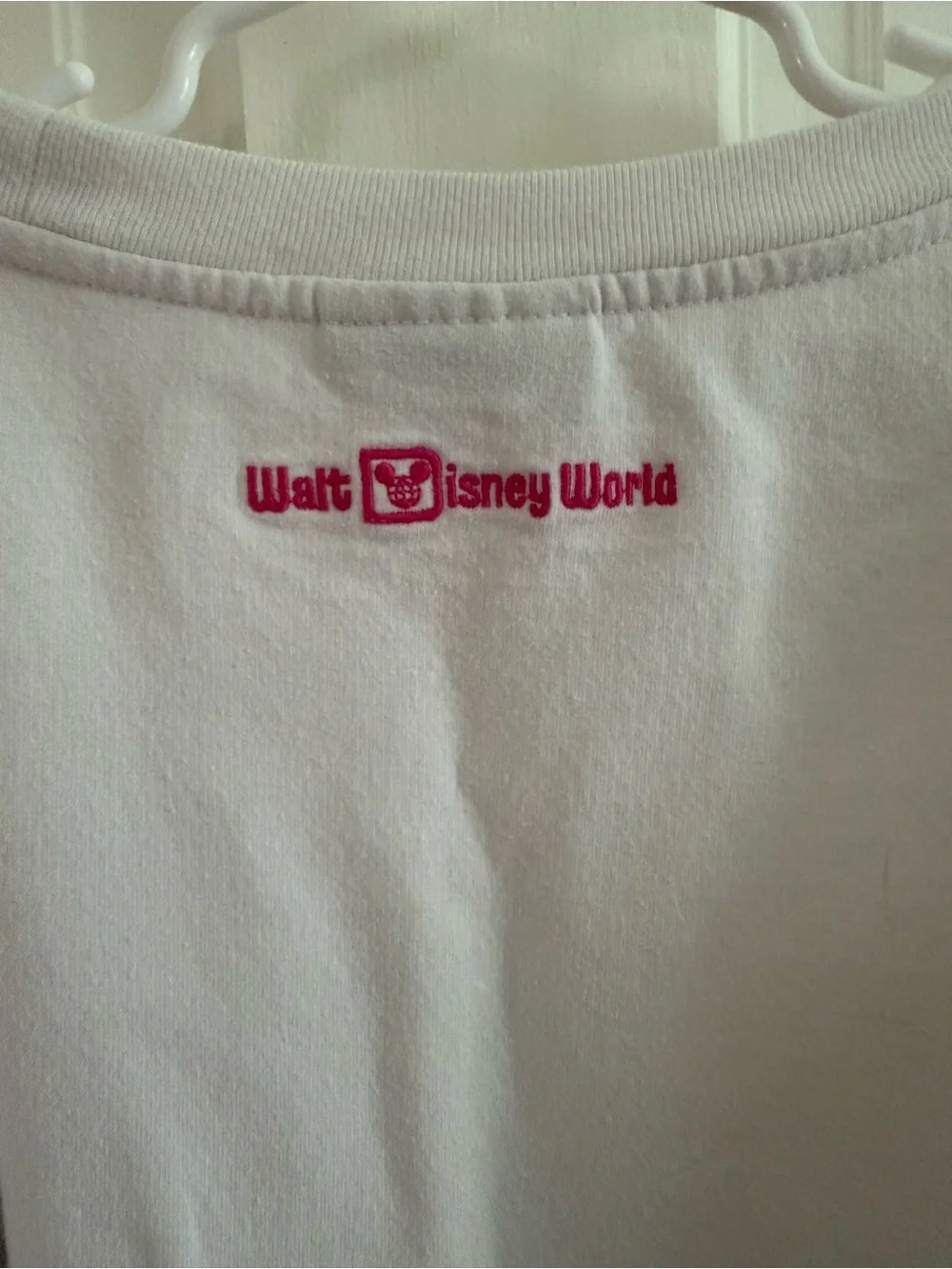 Girls' Disney Minnie Mouse White Pullover Sweatshirt with Colorful Lettering